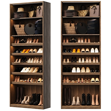  Shoe Cabinet Organizer Storage 3D model image 1 