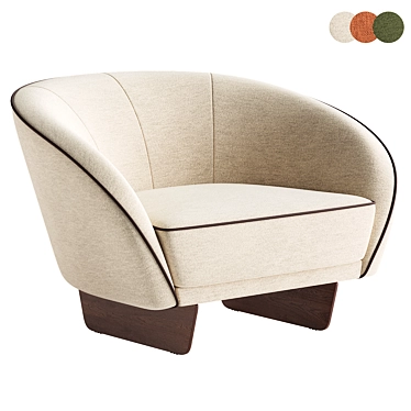 Modern Chic Segno Chair 3D model image 1 