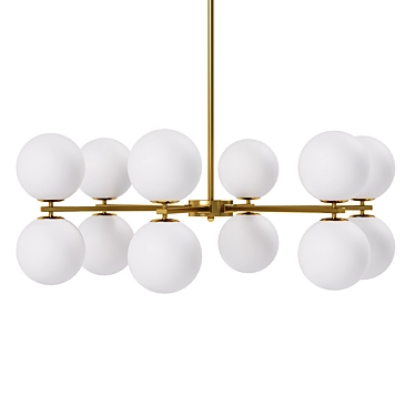 Modern Molecule Chandelier, 80x33cm 3D model image 1 