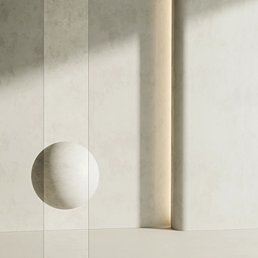 Modern White Textured Plaster Materials 3D model image 1 