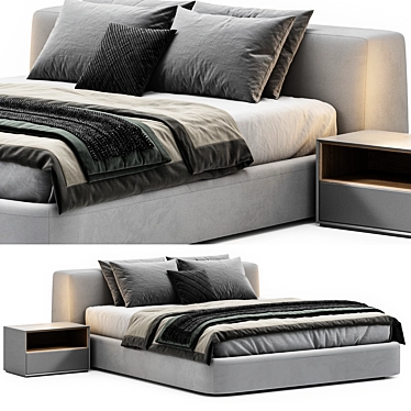 Siena Bed: High-Quality Model 3D model image 1 