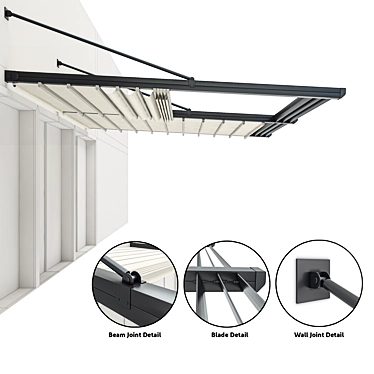 Exterior Door & Window Sunshade 3D model image 1 