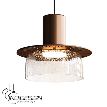 Inodesign Crispin A Brass Pendant 3D model image 1 