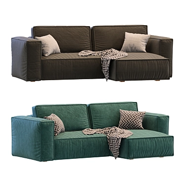 Modern Corner Sofa EBI 3D model image 1 