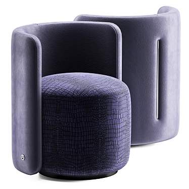 Roxy Luxence Armchair: Elegant Luxury 3D model image 1 