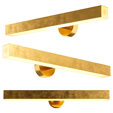 Modern Wall Light Fixture 3D Model 3D model image 1 