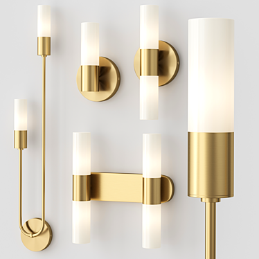 Sophisticated Sconce Trim Feature 3D model image 1 