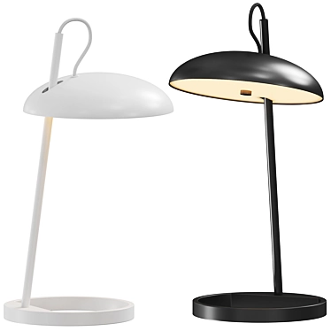 Scandinavian Style LED Table Lamp 3D model image 1 