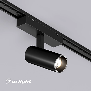 Magnetic Track Spotlight: Versatile Lighting 3D model image 1 