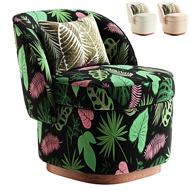  Elegant Bisou Armchair, 3Ds Render 3D model image 1 