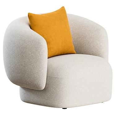 Marelli Noah Armchair: Stylish Comfort 3D model image 1 