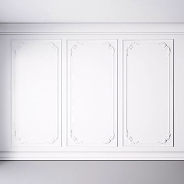 Euroclassic Wall Moulding Trim 3D model image 1 