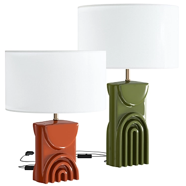 Topia Table Lamps, Laredoute 3D model image 1 