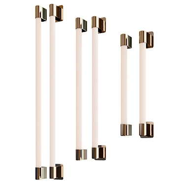 Sleek Modern Iwall Sconce 3D model image 1 