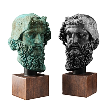 Heracles Head Sculpture 960mm 3D model image 1 