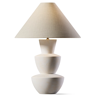  Sleek Metal Table Lamp 3D model image 1 