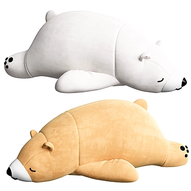 Sleeping Polar Bear 3D Model 3D model image 1 