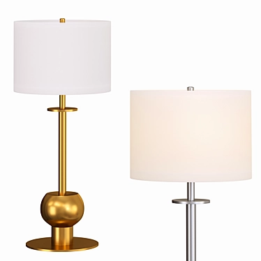 Elegant Comtesse Table Lamp 3D model image 1 