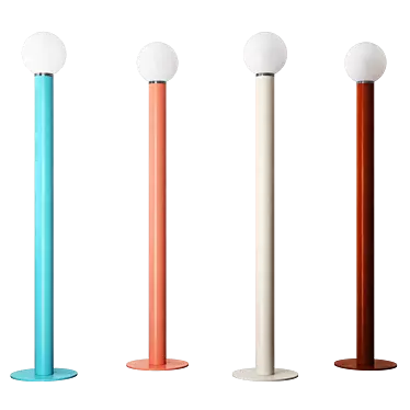 Straw Straight Floor Lamp 3D model image 1 