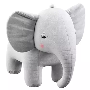 Plush Elephant Toy by HM 3D model image 1 