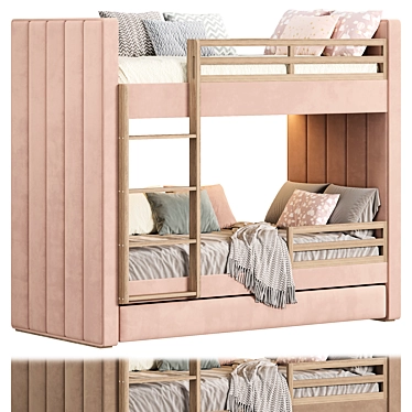 Cosy Bunk Bed Solution 3D model image 1 