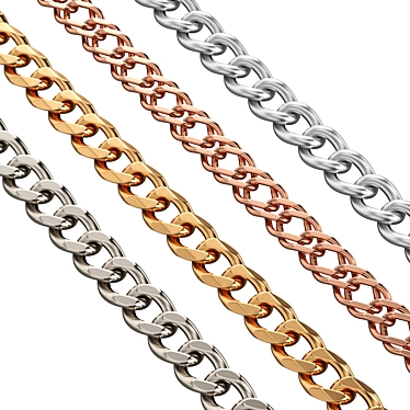 Metal chain/chain with carabiner clasp