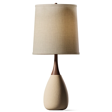 Elegant Brass Esther Lamp 3D model image 1 