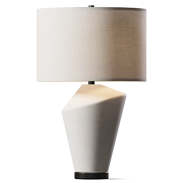 Sleek Metal Table Lamp 3D model image 1 