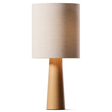 Elegant Blush Table Lamp 3D model image 1 