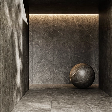 Italon Charme-Evo Antracite Porcelain Tile 3D model image 1 