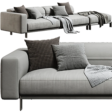 Sleek Bepop Sofa: Modern Elegance 3D model image 1 