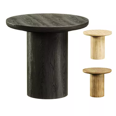 Modern Brunton Side Table Design 3D model image 1 