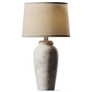 Elegant Alabaster Table Lamp 3D model image 1 