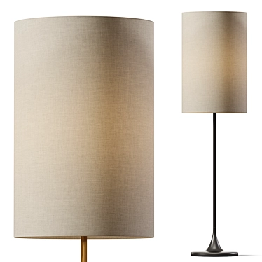 Elegant Lorelei Table Lamp 3D model image 1 