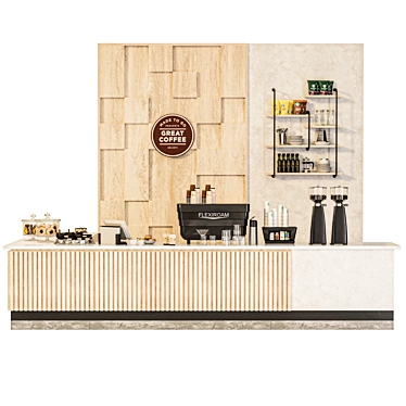 Modern Coffee Shop 3D Models 3D model image 1 