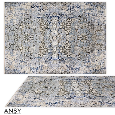 Handmade Shabby Classic Rug 3D model image 1 