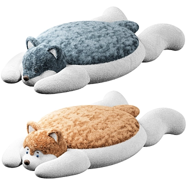 Plush Toy Rug Set 3D model image 1 