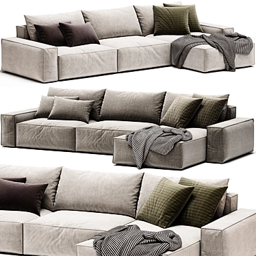 Modern Sectional Sofa Casa 2017 3D model image 1 