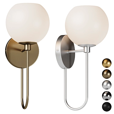 Ansley Playful Wall Sconce 3D model image 1 