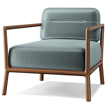 Modern Italian Armchair 3D Model 3D model image 1 