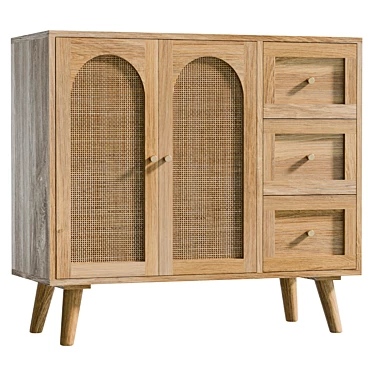 Aimani 37 Sideboard, UV Unwrapped 3D model image 1 