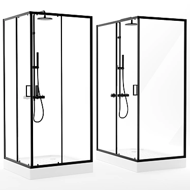 Niagara NG Shower Corner 6808-08 3D model image 1 