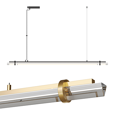 Lampatron Prism Brass LED Light 3D model image 1 