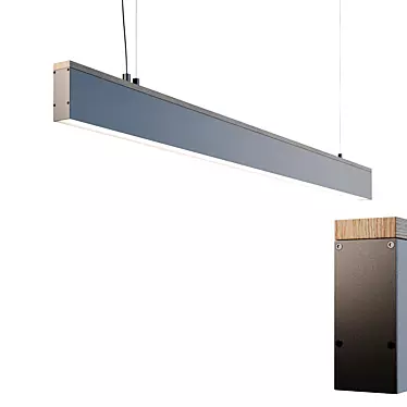 Linear Pendant Suni Light 3D model image 1 