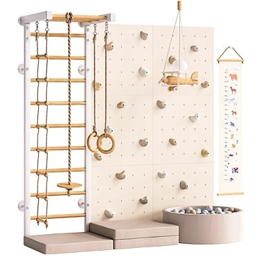 Kid's Play Set & Decor 3D model image 1 