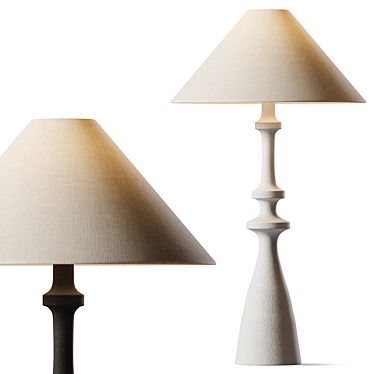 Elegant Ceramic Table Lamp 3D model image 1 