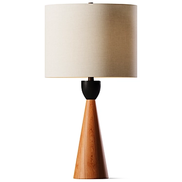 Modern Brown Table Lamp 3D model image 1 