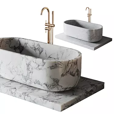 Designo Marble Freestanding Stone Bath 1780