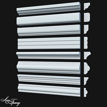 Title: Sleek Moldings by ЛепГранд 3D model image 1 