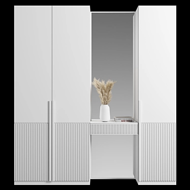 Modular Wardrobe Furniture Kit 3D model image 1 